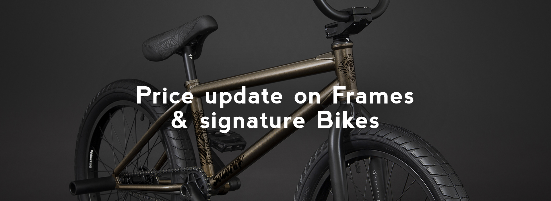 New prices on Frames and signature Bikes!