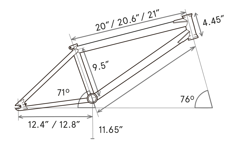 Fuego V-8 Frame Specs