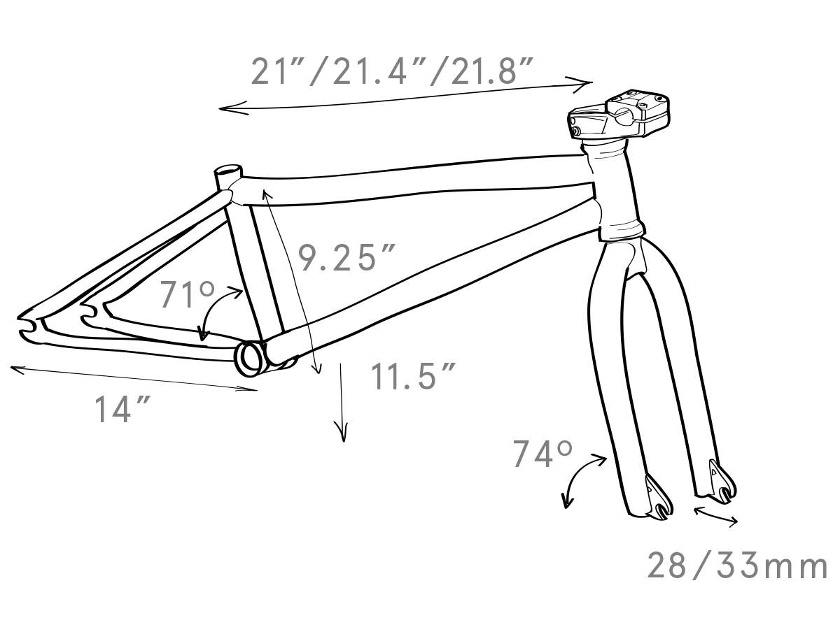 Motosierra Frameset Specs