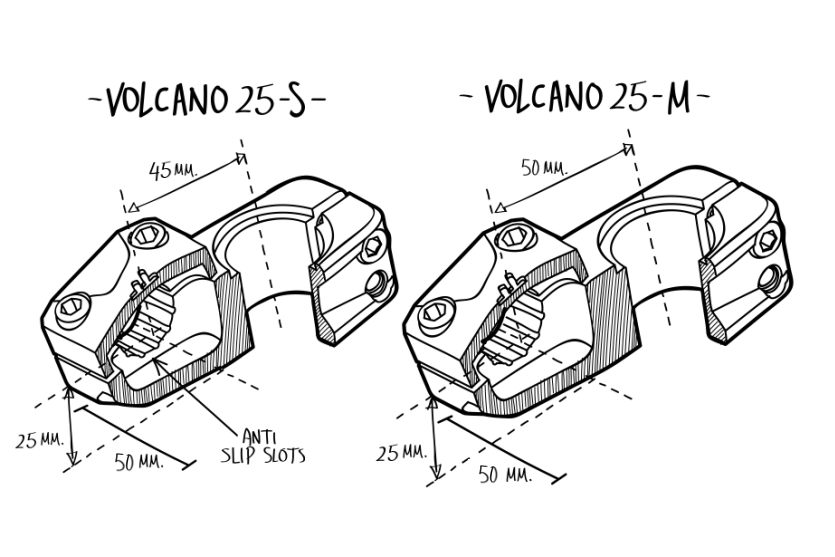 Volcano 25 Stem Specs